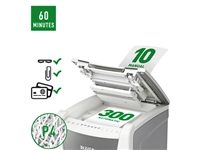 Een Papiervernietiger Leitz IQ Auto+ Office 300 P4 snippers 4x28mm koop je bij VHK Kantoorartikelen