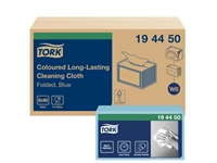 Een Reinigingsdoek Tork Long Lasting W8 multifunctioneel gevouwen 40 stuks blauw 194450 koop je bij Hoekmankantoorartikelen.nl