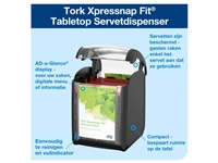 Een Servetdispenser Tork Xpressnap® tabletop N14 zwart 272900 koop je bij VHK Kantoorartikelen