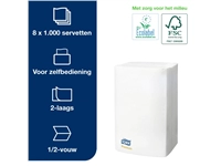 Een Servetten Tork Expressnap N4 extra zacht premium 1/2 vouw 2-laags 1000 stuks wit 15850 koop je bij Hoekmankantoorartikelen.nl