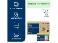 Een Reiningingsdoek Tork Long Lasting W8 multifunctioneel 40 stuks geel 194650 koop je bij Hoekmankantoorartikelen.nl