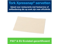 Een Servetten Tork Xpressnap® 1/2 vouw 2-laags 1000 stuks naturel 12880 koop je bij Hoekmankantoorartikelen.nl