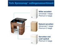 Een Servetdispenser Tork Xpressnap® tabletop N4 compact image walnoot 273002 koop je bij VHK Kantoorartikelen