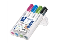 Een Viltstift Staedtler Lumocolor 351 whiteboard set à 4 stuks assorti koop je bij VHK Kantoorartikelen