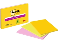 Een Memoblok Post-it 6445 Super Sticky 152x101mm assorti 3st koop je bij Hoekmankantoorartikelen.nl