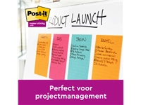 Een Memoblok Post-it 6445 Super Sticky 152x101mm assorti 3st koop je bij Hoekmankantoorartikelen.nl