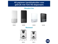 Een Handdoek Tork PeakServe Continu H5 universal gecomprimeerd wit 100585 koop je bij VHK Kantoorartikelen