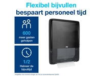 Een Handdoekdispenser Tork PeakServe® Mini Continu™ H5 Elevation zwart 552558 koop je bij VHK Kantoorartikelen