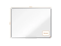 Een Whiteboard Nobo Premium Plus 90x120cm staal koop je bij VHK Kantoorartikelen