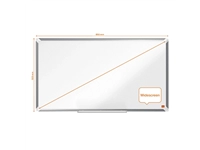 Een Whiteboard Nobo Premium Plus Widescreen 50x89cm emaille koop je bij VHK Kantoorartikelen