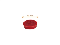 Een Magneet Nobo 32mm 800gr rood 10 stuks koop je bij VHK Kantoorartikelen