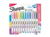 Een Markeerstift Sharpie S-note assorti blister à 12 stuks koop je bij VHK Kantoorartikelen