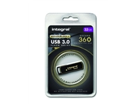 Een USB-stick Integral 3.0 Secure 360 32GB zwart koop je bij VHK Kantoorartikelen