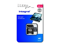 Een Geheugenkaart Integral microSDXC 64GB koop je bij VHK Kantoorartikelen