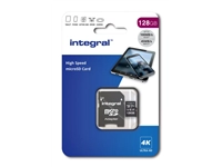 Een Geheugenkaart Integral microSDXC 128GB koop je bij VHK Kantoorartikelen