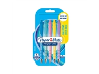 Een Balpen Paper Mate Flexgrip Ultra pastel medium schrijfkleur blauw blister à 5 stuks koop je bij Hoekmankantoorartikelen.nl