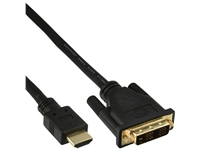 Een Kabel inLine HDMI DVI 18+1 pin M/M 2 meter zwart koop je bij VHK Kantoorartikelen