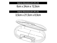 Een Draagbare kluis MasterLock Safe space met combinatieslot en kabel wit koop je bij VHK Kantoorartikelen