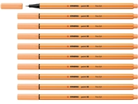 Een Fineliner STABILO point 88/25 fijn pastel oranje koop je bij Hoekmankantoorartikelen.nl