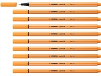 Een Fineliner STABILO point 88/85 fijn papaya koop je bij VHK Kantoorartikelen