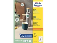 Een Etiket Avery Zweckform L3416 rond 60mm wit 1200stuks koop je bij VHK Kantoorartikelen