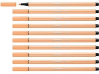 Een Viltstift STABILO Pen 68/25 medium pastel oranje koop je bij Hoekmankantoorartikelen.nl