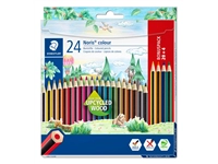 Een Kleurpotloden Staedtler Noris set à 20+4 kleuren koop je bij Hoekmankantoorartikelen.nl