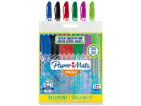 Een Balpen Paper Mate Inkjoy 100 Wrap set à 6 kleuren 27 stuks koop je bij VHK Kantoorartikelen