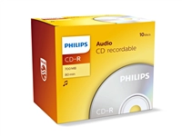 Een CD-R Philips 80Min audio JC 10 stuks koop je bij Hoekmankantoorartikelen.nl