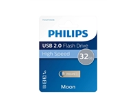 Een USB-stick 2.0 Philips moon vintage silver 32GB koop je bij VHK Kantoorartikelen