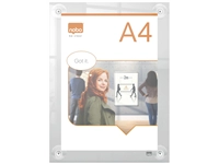 Een Infobord Nobo Premium Plus A4 acryl wand verplaatsbaar koop je bij VHK Kantoorartikelen