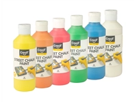 Een Stoepkrijtverf Creall Chalk Paint 6 kleuren à 250ml koop je bij VHK Kantoorartikelen