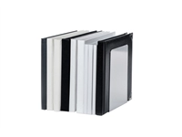 Een Boekensteun MAUL aluminium 12x12x17.5cm set 2 zilver koop je bij VHK Kantoorartikelen