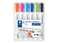 Een Viltstift Staedtler Lumocolor 351 whiteboard set à 6 stuks assorti koop je bij VHK Kantoorartikelen