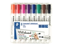 Een Viltstift Staedtler Lumocolor 351 whiteboard set à 8 stuks assorti koop je bij VHK Kantoorartikelen