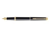 Een Vulpen Waterman Hémisphère black lacquer GT medium koop je bij VHK Kantoorartikelen