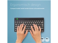 Een Toetsenbord R-Go Ergonomisch Compact Break QWERTY koop je bij Hoekmankantoorartikelen.nl