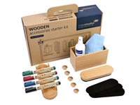 Een Whiteboard accessoire starter kit Legamaster WOODEN 17 stuks koop je bij Hoekmankantoorartikelen.nl