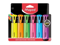 Een Markeerstift Maped set à 6 standaard kleuren koop je bij VHK Kantoorartikelen