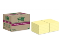 Een Memoblok Post-it Super Sticky 654 RSS12CY recycled 76x76mm canary yellow 12 stuks koop je bij Hoekmankantoorartikelen.nl