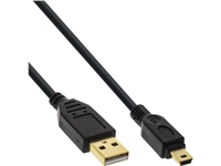 Een Kabel Inline USB-A USB mini-B 2.0 M 5pin 2 meter zwart koop je bij VHK Kantoorartikelen