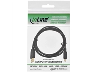 Een Kabel Inline USB-A USB mini-B 2.0 M 5pin 2 meter zwart koop je bij VHK Kantoorartikelen