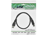 Een Kabel Inline USB-A USB-B 3.0 M 0.5 meter zwart koop je bij VHK Kantoorartikelen