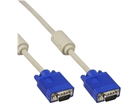 Een Kabel Inline S VGA 15HD M-M 2 meter beige en blauw koop je bij VHK Kantoorartikelen