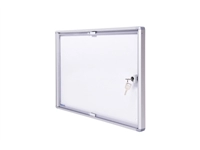 Een Binnenvitrine wand MAULextraslim whiteboard 2xA4 met slot koop je bij VHK Kantoorartikelen