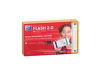 Een Flashcard Oxford 2.0 75x125mm 80 vel 250gr lijn oranje koop je bij Hoekmankantoorartikelen.nl