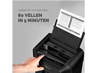 Een Papiervernietiger Fellowes Automax 80M snippers 4x12mm koop je bij VHK Kantoorartikelen