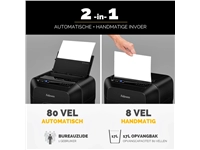 Een Papiervernietiger Fellowes Automax 80M snippers 4x12mm koop je bij VHK Kantoorartikelen