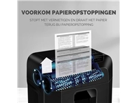 Een Papiervernietiger Fellowes Automax 80M snippers 4x12mm koop je bij VHK Kantoorartikelen