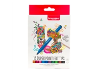 Een Kleurstift Bruynzeel Teens Superpoint set à 12 kleuren koop je bij VHK Kantoorartikelen